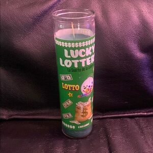 Lucky Lotto Green Candle